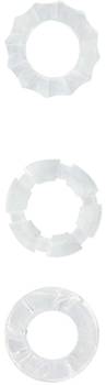 Набір эрекционных кілець Menzstuff Stretchy Cock Rings колір прозорий (16249041000000000)