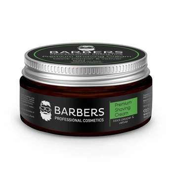 Крем для бритья Barbers Black Pepper-Vetiver с тонизирующим эффектом, 100 мл (735021)