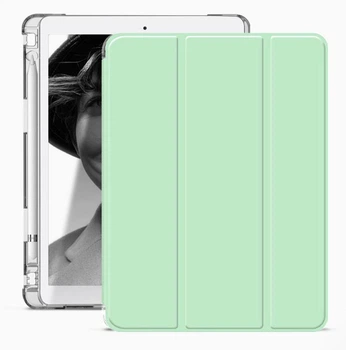 Чохол iPad 7/8/9 10.2" 2019-2021 | Air 3 10.5" | Pro 10.5" TPU Pen Slot Transparent light green