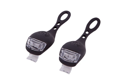 Комплект мигалок Green Cycle Micra 2 LED передняя и задняя 2 батарейки в каждой CR2032