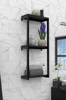 Настенная полка в стиле лофт EcoLoft Elevia DSP-1174 Черный