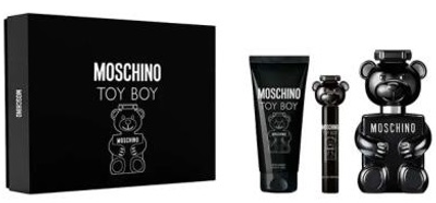 Zestaw męski Moschino Toy Boy Woda perfumowana 100 ml + Żel pod prysznic 100 ml + Miniaturka Woda perfumowana 10 ml (8011003889433)