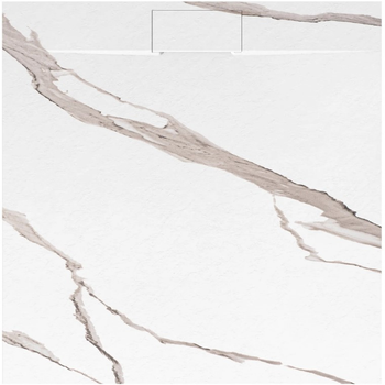 Душевой поддон Rea Bazalt 90x90 carrara white REA-K7002