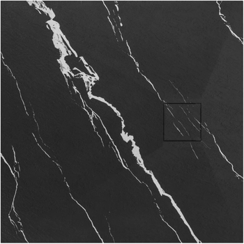 Душевой поддон Rea Bazalt 90x90 carrara black REA-K7003