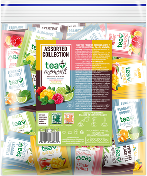 Набор чая-ассорти Tea Moments Assorted Collection 50 сашетов 5 вкусов х 10 сашет (4823118601626)