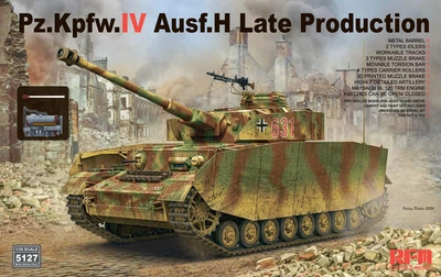 Збірна модель 1/35 Танк Pz.Kpfw.IV Ausf.H пізнього виробництва RFM RM-5127