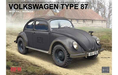 Збірна модель 1/35 Автомобіль Volkswagen Type 87 з повним інтер'єром RFM RM-5113