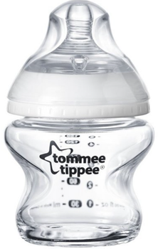 Szklana butelka Tommee Tippee z silikonowym smoczkiem 150 ml (5010415224378)