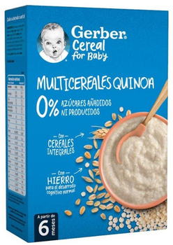 Kaszka owsiana dla dzieci Gerber Multicereal Quinoa 0% 270 g (8445290168290)