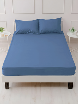 Набор Good-Dream Простынь на резинке 180х200 см + 2 наволочки 50х70 см microfiber Blue (GDBSMB180200)