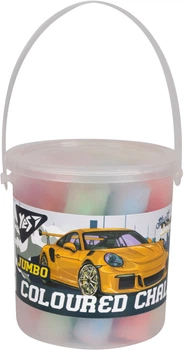 Мелки цветные YES Street Drift Jumbo 12 шт в ведре (400512) (5056574434418)