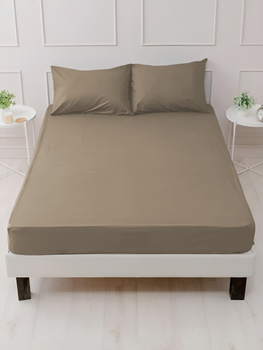 Набор Good-Dream Простынь на резинке 160х200 см + 2 наволочки 50х70 см microfiber Mokko (GDBSMM160200)