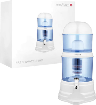 Фильтр для воды 14 л Medica+ FreshWater 10X White