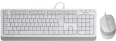 Комплект дротовий A4Tech F1010 USB White (4711421943307)