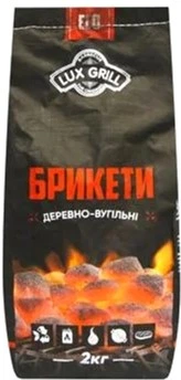 Древесноугольные брикеты Lux Grill 2 кг (4820056330014)