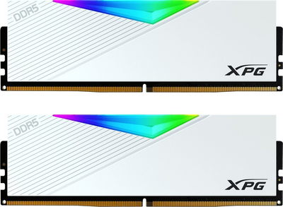 Оперативная память ADATA DDR5-7200 32768MB PC5-57600 (Kit of 2x16384) Lancer RGB White (AX5U7200C3416G-DCLARWH)