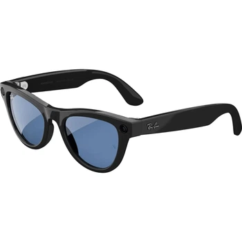 Смарт-очки Ray-Ban Meta Skyler Shiny Black Frame Clear/Cerulean Blue Transitions Lenses (RW4010 601/MF 52-20)