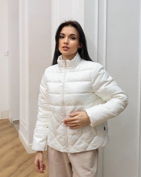 Весняна куртка біла біопух XL