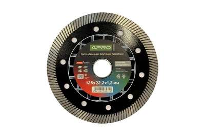 Диск алмазный Apro 125мм x 22-24% керамика быстрый рез (830083)
