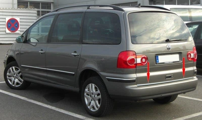 Кромка багажника (нерж.) для Ford Galaxy 1995-2006 гг