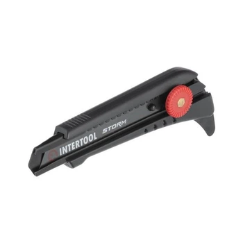 Ніж сегментний Intertool-Storm 18 мм гвинтовий для лінолеуму (HT-0539)