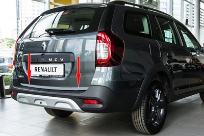 Нержавеющая кромка багажника Carmos из турецкой стали для Dacia Logan MCV 2013-2020