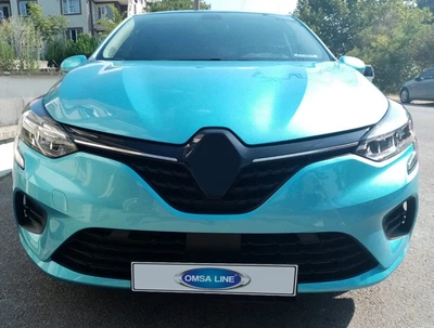 Накладки на решітку радіатора Carmos із турецької сталі для Renault Clio V (2019-2025) - 2 шт.
