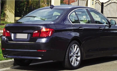 Нержавіюча кромка багажника Carmos із турецької сталі для BMW 5 серії F10/F11/F07 (2010-2016 рр.)