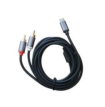 Кабель Type-C - RCA аудіо 2 метри (тюльпан)