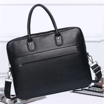 Кожаная мужская сумка-портфель для ноутбука Tiding Bag M364A