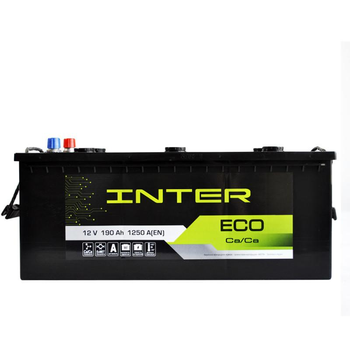 Автомобільний акумулятор INTER Eco 190Ah 1250A
