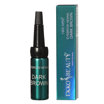 Хна для бровей Ekko Beauty Dark Brown, 5мл