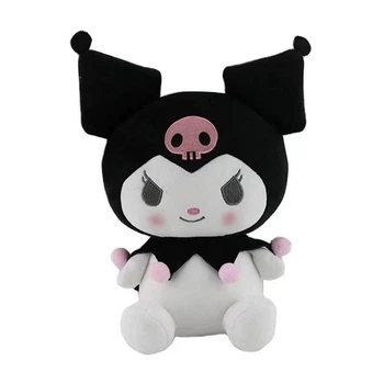 Плюшевая игрушка Хеллоу Китти Куроми, розовая, аниме Kuromi Hello Kitty, 25 см
