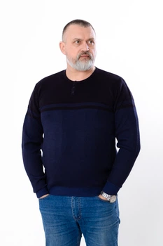 Светр чоловічий NoBrand М Темно-синій (p-16500-190801)