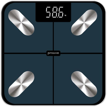 Підлогові Смарт-ваги для дому Proove Balance Lite з Bluetooth сенсорні до 180 кг (SLBL00010008) Blue