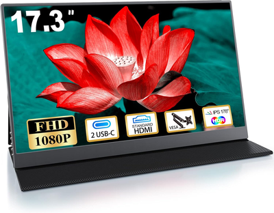 Монитор портативный 17.3" COOLHOOD GS173AM1 Full HD IPS 60 Гц Б/В