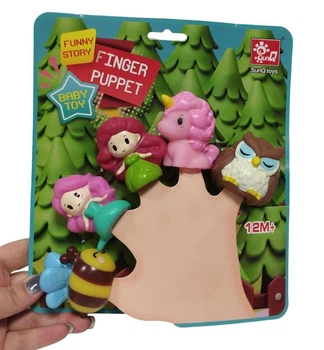 Розвиваюча гра SunQ toys Пальчиковий театр 5 фігурок (SQ 22001-1)