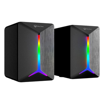 Комп'ютерна акустика колонки для пк ноутбука Meetion SP2011 |AUX+USB, 6W, RGB|