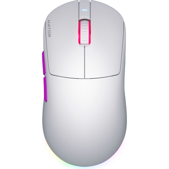Мышь Hator Quasar 3 Ultra 8K Wireless White/Violet (HTM771) [127985]