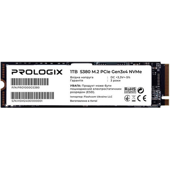 SSD накопитель Prologix S380 1TB (PRO1000GS380) [119330]