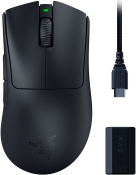 Миша Razer DeathAdder V3 PRO Wireless & Mouse Dock Black (RZ01-04630300-R3WL)