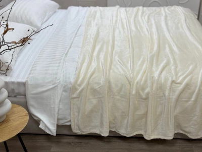 Плед Екоттон. Wellsoft 11-0608 Coconut milk-220х240