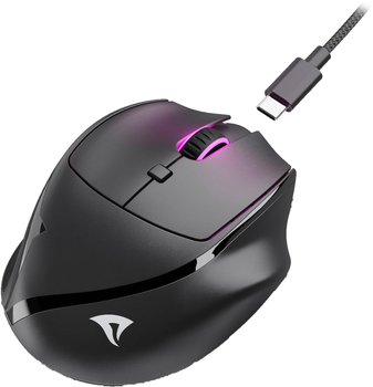 Миша Sharkoon OfficePal M25W Wireless/USB Black (4044951039647)