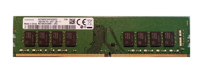 Оперативна пам'ять для ПК Samsung DDR4 16GB 2400MHz UDIMM 1Rx8 PC4-2400T (M378A2K43BB1-CRC)