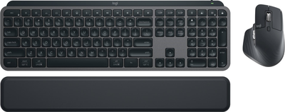 Zestaw bezprzewodowy Logitech MX Keys S PLUS PALMREST + MX Master 3S Combo Graphite (920-011614)