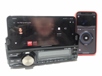 Автомагнітола CYCLONE MP-2001 BA, 1 Din магнітола для авто