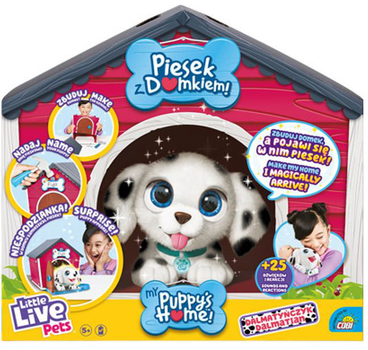 Maskotka Cobi Little Live Pets Dalmatyńczyk piesek z domkiem 26483 (630996264836)