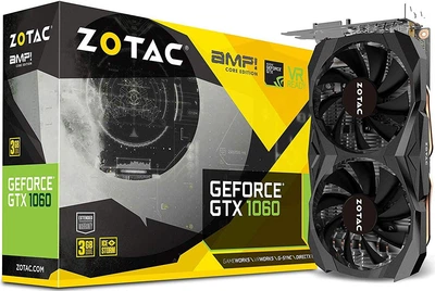 Б/У Видеокарта ZOTAC GeForce GTX1060 3072Mb AMP Core Edition (ZT-P10610H-10M)