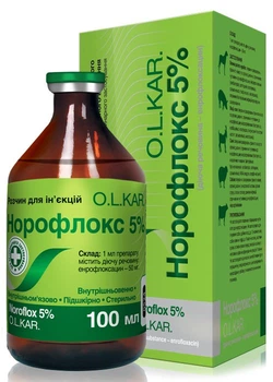 Норофлокс 5% O.L.KAR 100мл (енрофлоксацин)