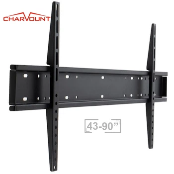Крепление для телевизора Charmount TV0804F Black кронштейн настенный 43-90"